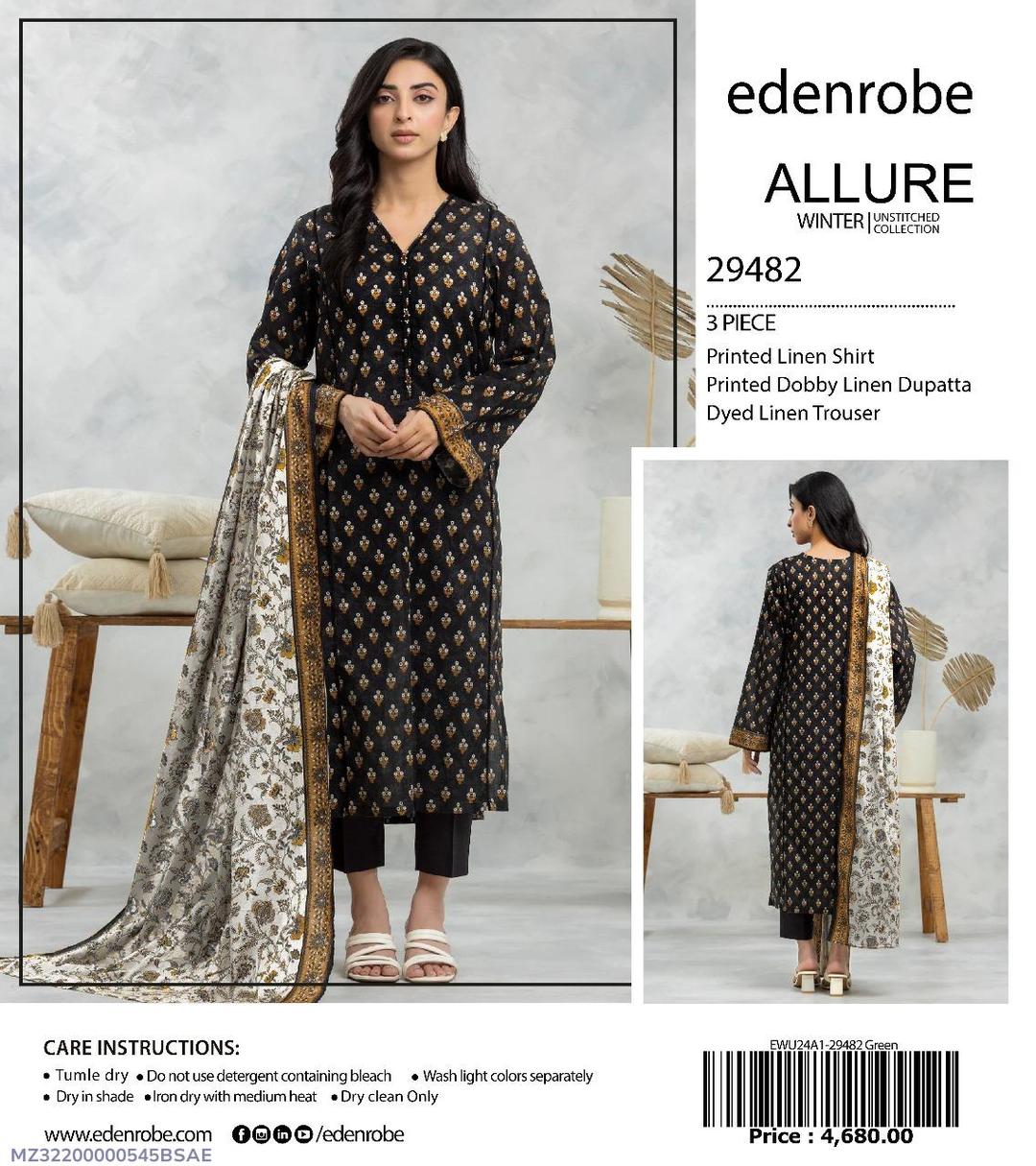 3PC Linen Edenrobe Allure