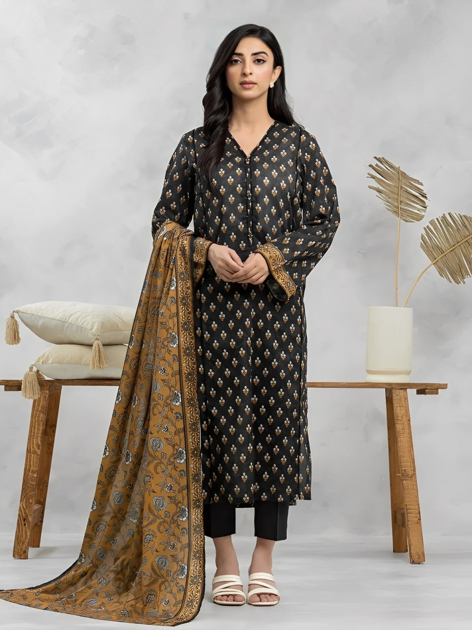 3PC Linen Edenrobe Allure